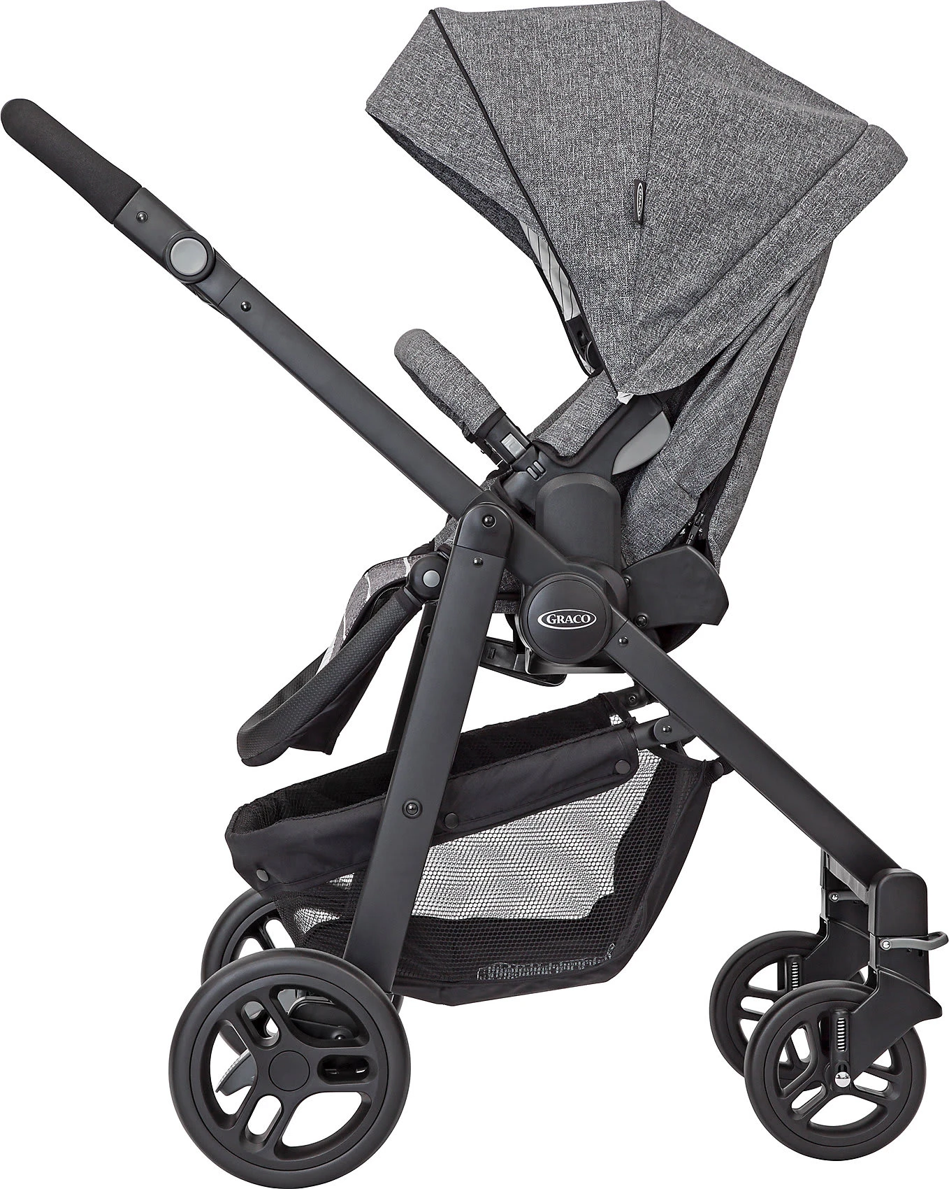Graco Kombi Kinderwagen Evo Trio Inkl. Babyschale SnugEssentials I-Size, Suits Me 10 Graco Kombi Kinderwagen Evo Trio Inkl. Babyschale SnugEssentials I-Size, Suits Me – Bild 8