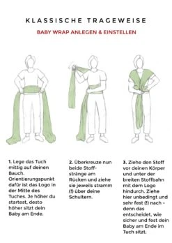 Baby Wrap "MARINE" In Dunkelblau 9 Baby Wrap "MARINE" In Dunkelblau -Babyprodukte hanschenklein baby wrap marine in dunkelblau 2