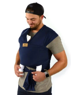 Baby Wrap "MARINE" In Dunkelblau