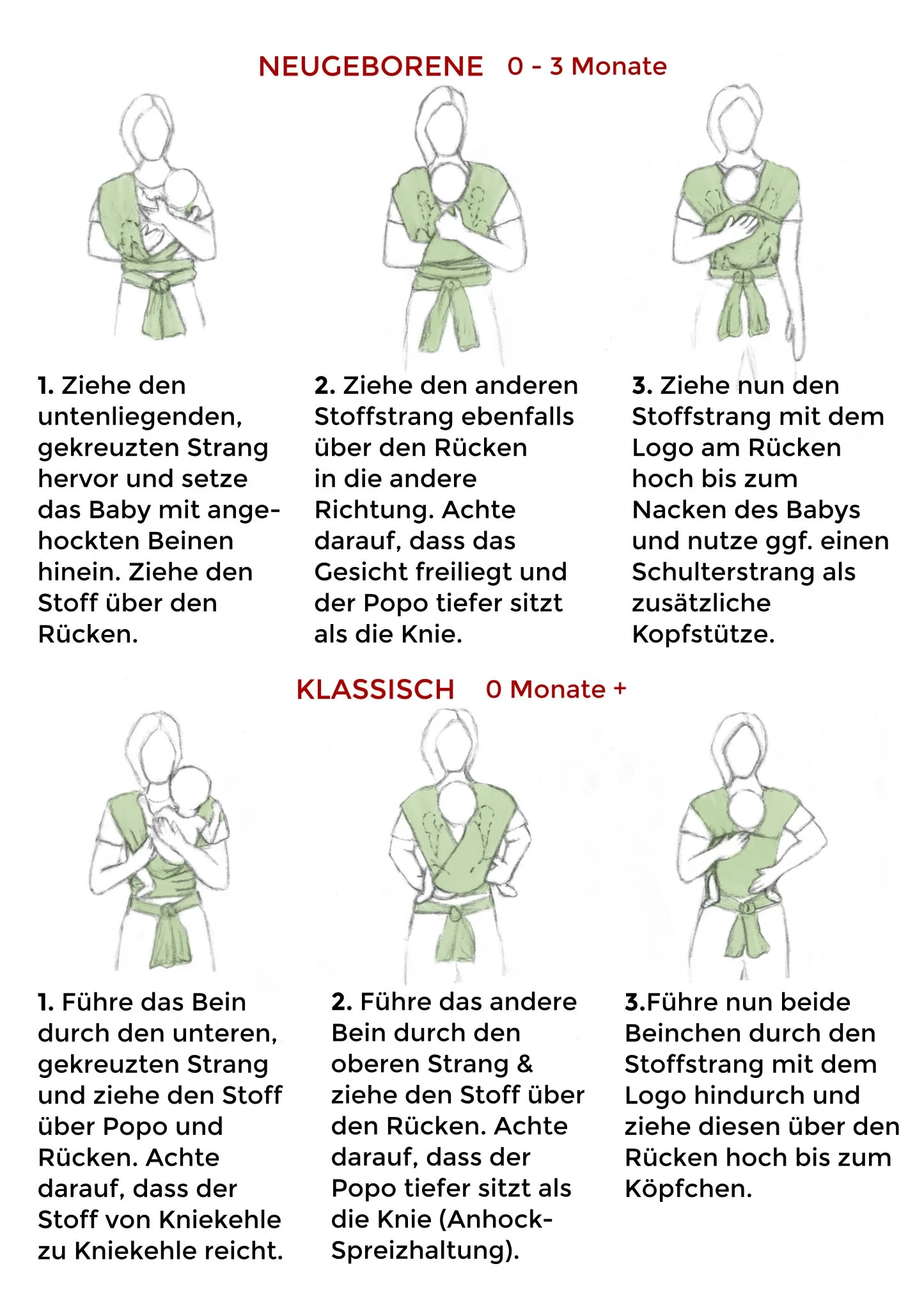 Baby Wrap "MARINE" In Dunkelblau 7 Baby Wrap "MARINE" In Dunkelblau – Bild 5