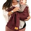 Ring Sling Tragetuch "BORDEAUX" In Bodeauxrot Mit Silbernen Ringen 1 Ring Sling Tragetuch "BORDEAUX" In Bodeauxrot Mit Silbernen Ringen -Babyprodukte hanschenklein ring sling tragetuch bordeaux in bodeauxrot mit silbernen ringen