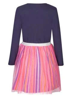 Kleid In Dunkelblau/ Pink/ Bunt -Babyprodukte happy girls by eisend kleid in dunkelblau pink bunt 1