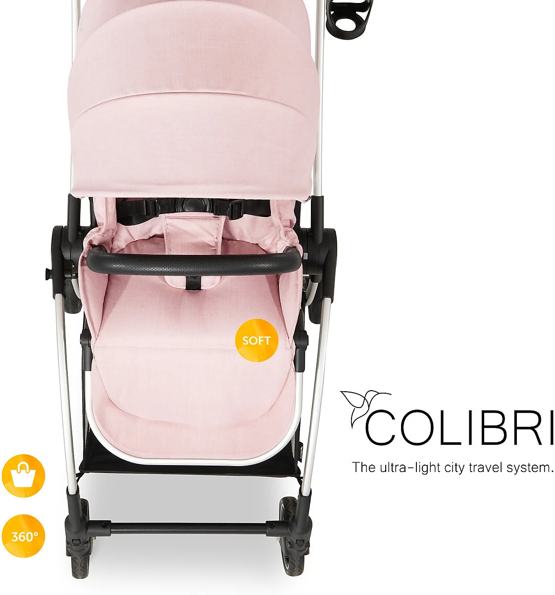 HAUCK Buggy Colibri, Melange Rose 7 HAUCK Buggy Colibri, Melange Rose – Bild 5
