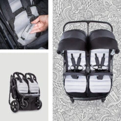 HAUCK Geschwisterwagen Rapid 3R Duo, Silver/Charcoal -Babyprodukte hauck geschwisterwagen rapid 3r duo silver charcoal 1