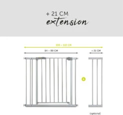 HAUCK Tür-und Treppenschutzgitter Stop N Safe 2, 84 - 89cm Inkl. 9cm Verlängerung... -Babyprodukte hauck tur und treppenschutzgitter stop n safe 2 84 89cm inkl 9cm verlangerung 2
