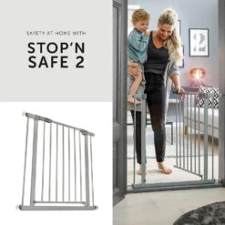 HAUCK Tür-und Treppenschutzgitter Stop N Safe 2, 84 - 89cm Inkl. 9cm Verlängerung... -Babyprodukte hauck tur und treppenschutzgitter stop n safe 2 84 89cm inkl 9cm verlangerung 3