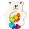 Holzrassel "Teddy" In Bunt -Babyprodukte hess holzspielzeug holzrassel teddy in bunt