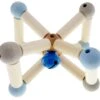 Rassel "Twist" In Blau - Natur -Babyprodukte hess holzspielzeug rassel twist in blau natur