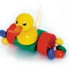 Schiebetier "Ente" In Bunt 1 Schiebetier "Ente" In Bunt -Babyprodukte hess holzspielzeug schiebetier ente in bunt