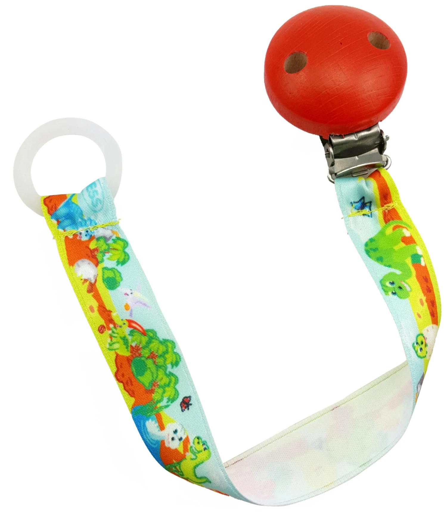 Schnullerband "Dino´s" In Bunt 3 Schnullerband "Dino´s" In Bunt