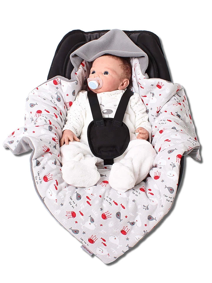 Winter-Einschlagdecke In Grau/ Rot - (L)70 X (B)70 Cm 3 Winter-Einschlagdecke In Grau/ Rot - (L)70 X (B)70 Cm