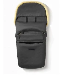 Lammfell-Fußsack "Polaris" In Grau - (L)105 X (B)40 Cm -Babyprodukte hofbrucker lammfell fusssack polaris in grau l 105 x b 40 cm 2