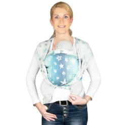 Babytragetuch Tragetuch KbA-Qualität Singapur Blue