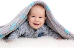 Einschlagdecke, Fleece, Sterne, Grau/türkis, 80 X 80 Cm 8 Einschlagdecke, Fleece, Sterne, Grau/türkis, 80 X 80 Cm -Babyprodukte hoppediz einschlagdecke fleece sterne grau turkis 80 x 80 cm 2