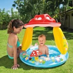Intex Baby-Pool Mushroom Mit Verdeck In Mehrfarbig -Babyprodukte intex baby pool mushroom mit verdeck in mehrfarbig 1