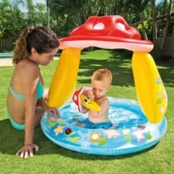 Intex Baby-Pool Mushroom Mit Verdeck In Mehrfarbig -Babyprodukte intex baby pool mushroom mit verdeck in mehrfarbig 2