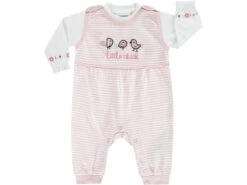 Shirt & Overall In Rosa