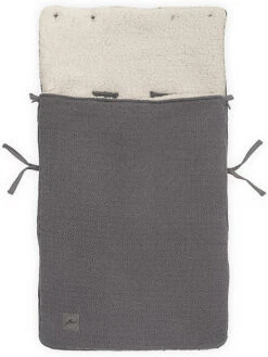 Jollein Fußsack Für Kinderwagen Und Babyschal, Bliss Knit Storm Grey