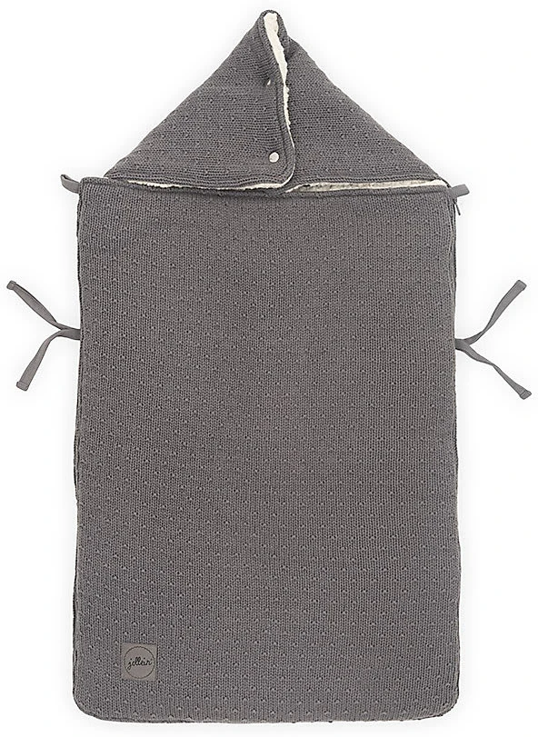 Jollein Fußsack Für Kinderwagen Und Babyschal, Bliss Knit Storm Grey 7 Jollein Fußsack Für Kinderwagen Und Babyschal, Bliss Knit Storm Grey – Bild 5