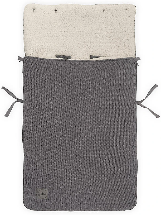 Jollein Fußsack Für Kinderwagen Und Babyschal, Bliss Knit Storm Grey 3 Jollein Fußsack Für Kinderwagen Und Babyschal, Bliss Knit Storm Grey