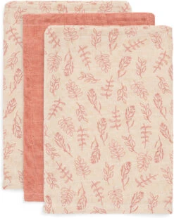 Jollein Waschlappen Hydrophil Meadow Rosewood (3pack)