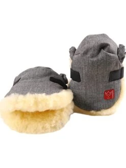 Lammfell-Handwärmer "Siggy" In Grau
