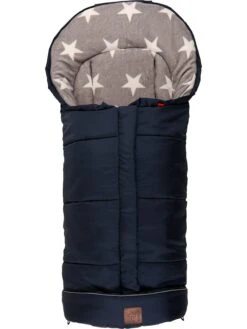 Thermo-Fußsack "Jo Starprint" In Dunkelblau/ Grau - (L)105 X (B)43 Cm