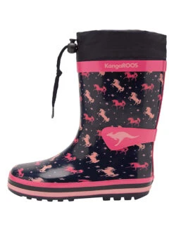 KangaRoos Gummistiefel In Dunkelblau/ Pink -Babyprodukte kangaroos gummistiefel in dunkelblau pink 1