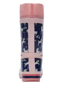 KangaRoos Gummistiefel "Summerrain" In Dunkelblau/ Rosa -Babyprodukte kangaroos gummistiefel summerrain in dunkelblau rosa 2