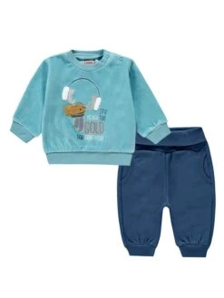 Kanz 2tlg. Set In Blau/ Dunkelblau