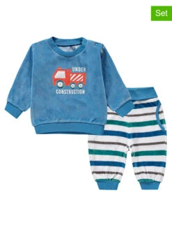 Kanz 2tlg. Set In Blau/ Weiß