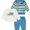 Kanz 3tlg. Set In Blau/ Weiß -Babyprodukte kanz 3tlg set in blau weiss