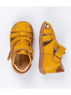 Kavat Leder-Halbsandalen In Gelb -Babyprodukte kavat leder halbsandalen in gelb 1