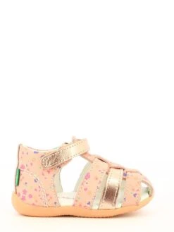 Kickers Leder-Halbsandalen "Bigflo 2" In Rosa -Babyprodukte kickers leder halbsandalen bigflo 2 in rosa 1