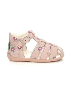 Kickers Leder-Halbsandalen "Bigfly 2" In Rosa