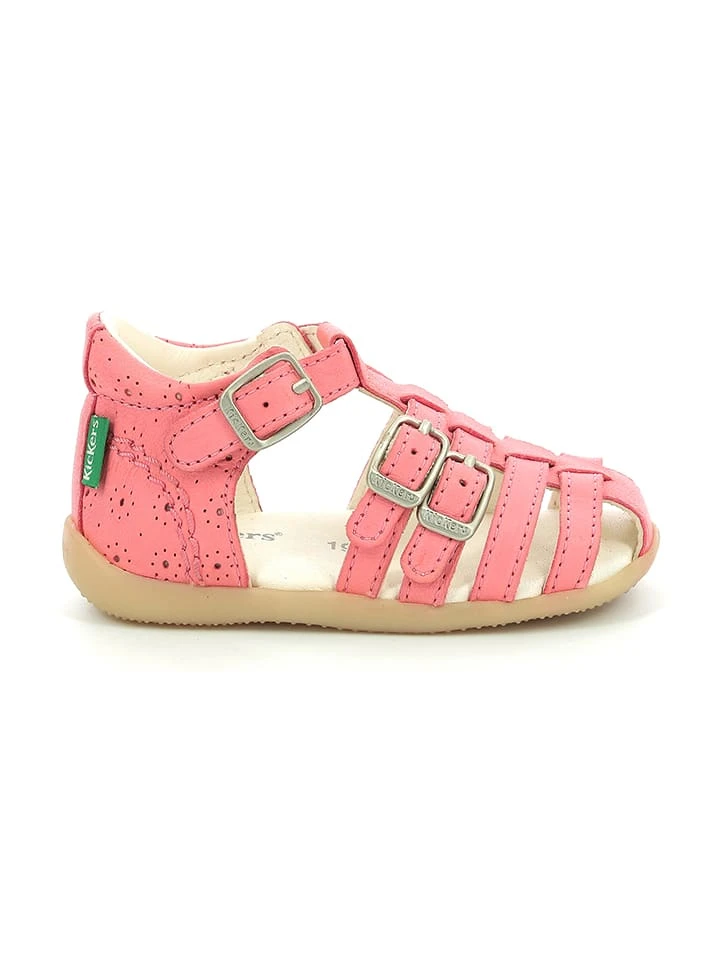 Kickers Leder-Halbsandalen "Bigfor" In Pink 3 Kickers Leder-Halbsandalen "Bigfor" In Pink
