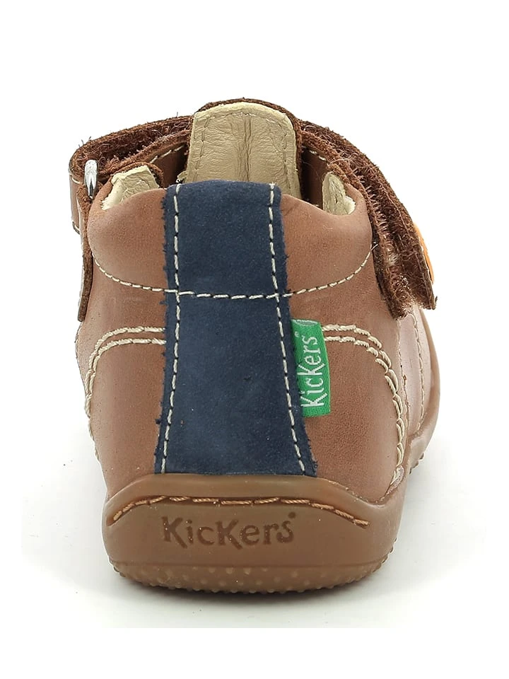 Kickers Leder-Halbsandalen "Gakick" In Hellbraun 7 Kickers Leder-Halbsandalen "Gakick" In Hellbraun – Bild 5