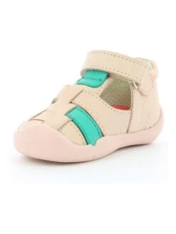 Kickers Leder-Halbsandalen "Wasabou" In Beige -Babyprodukte kickers leder halbsandalen wasabou in beige 2