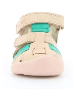 Kickers Leder-Halbsandalen "Wasabou" In Beige -Babyprodukte kickers leder halbsandalen wasabou in beige 3