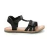 Kickers Leder-Sandalen "Diamanto" In Schwarz