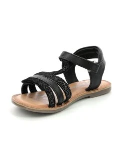 Kickers Leder-Sandalen "Diamanto" In Schwarz -Babyprodukte kickers leder sandalen diamanto in schwarz 2