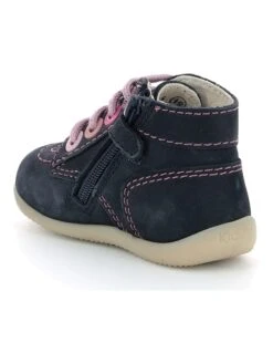 Kickers Leder-Sneakers "Bonzip-2" In Dunkelblau -Babyprodukte kickers leder sneakers bonzip 2 in dunkelblau 3