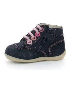 Kickers Leder-Sneakers "Bonzip-2" In Dunkelblau -Babyprodukte kickers leder sneakers bonzip 2 in dunkelblau 4