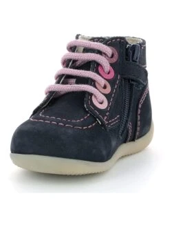 Kickers Leder-Sneakers "Bonzip-2" In Dunkelblau -Babyprodukte kickers leder sneakers bonzip 2 in dunkelblau 5