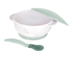 Baby Essschüssel 250 Ml Löffel In Grün -Babyprodukte kikkaboo baby essschussel 250 ml loffel in grun 2