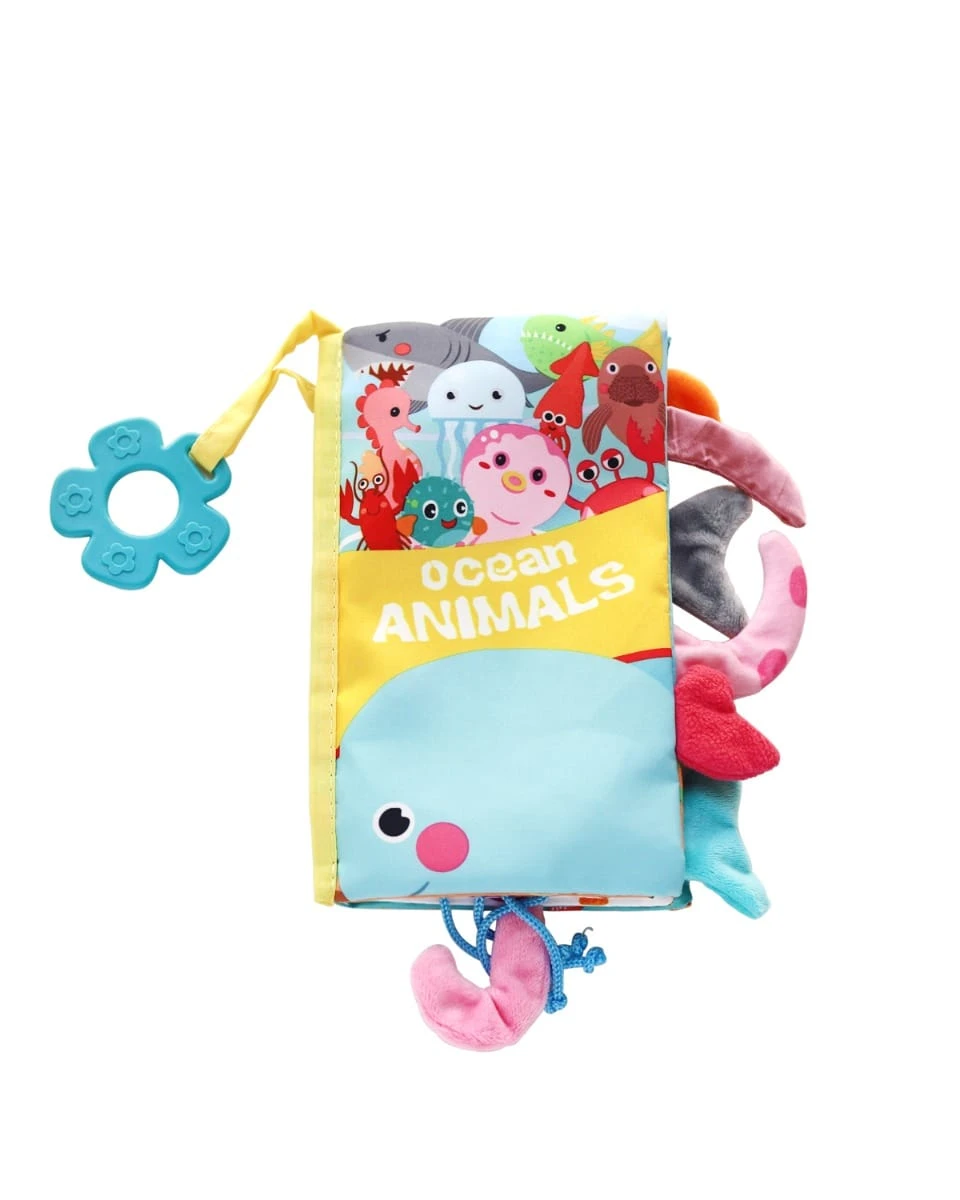 Baby Stoffbuch Beißring In Blau 3 Baby Stoffbuch Beißring In Blau