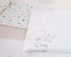 Babybettwäsche My Teddy 6-tlg. In Weiß -Babyprodukte kikkaboo babybettwasche my teddy 6 tlg in weiss 2