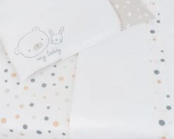 Babybettwäsche My Teddy 6-tlg. In Weiß -Babyprodukte kikkaboo babybettwasche my teddy 6 tlg in weiss 3