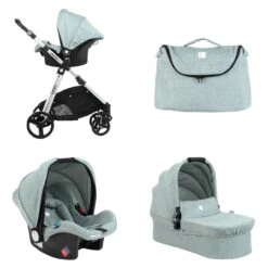 Kinderwagen 3 In 1 Ugo In Grün 11 Kinderwagen 3 In 1 Ugo In Grün -Babyprodukte kikkaboo kinderwagen 3 in 1 ugo in grun 4