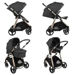 Kinderwagen 3 In 1 Ugo In Schwarz 10 Kinderwagen 3 In 1 Ugo In Schwarz -Babyprodukte kikkaboo kinderwagen 3 in 1 ugo in schwarz 3